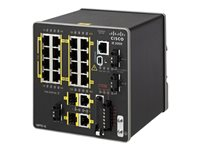 Cisco Industrial Ethernet 2000 Series - Commutateur - Géré - 16 x 10/100 (PoE+) + 2 x SFP Gigabit combiné - Montage sur rail DIN - PoE+ - reconditionné IE-2000-16PTCGE-RF
