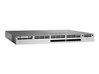 Cisco Catalyst 3850-12XS-E - Commutateur - C3 - Géré - 12 x 1 Gigabit / 10 Gigabit SFP+ - de bureau, Montable sur rack - reconditionné WS-C3850-12XS-E-RF