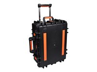 PORT Connect Charging Suitcase - Chariot (support uniquement) - bras réglable - pour 12 tablettes / 1 notebook - verrouillable - noir, orange - sortie : 5 V 901961