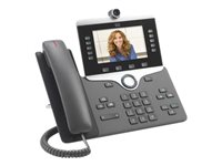 Cisco IP Phone 8845 - Visiophone IP - avec appareil photo numérique, Interface Bluetooth - SIP, SDP - 5 lignes - Charbon - reconditionné - Conformité TAA CP-8845-K9-RF
