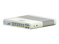Cisco Catalyst Compact 2960C-12PC-L - Commutateur - Géré - 12 x 10/100 (PoE) + 2 x SFP Gigabit combiné - de bureau, Montable sur rack, fixation murale - PoE (124 W) - reconditionné WS-C2960C-12PCL-RF