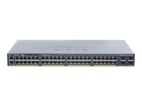 Cisco Catalyst 2960X-48TS-L - Commutateur - Géré - 48 x 10/100/1000 + 4 x Gigabit SFP - de bureau, Montable sur rack - reconditionné WS-C2960X-48TSL-RF