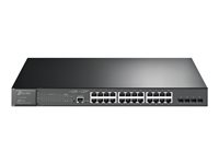 TP-Link JetStream TL-SG3428MP V6.6 - Commutateur - C2+ - Géré - 24 x 10/100/1000 (PoE+) + 4 x Gigabit SFP - Montable sur rack - PoE+ (384 W) SG3428MP