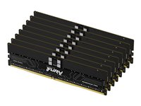 Kingston FURY Renegade Pro - DDR5 - kit - 128 Go: 8 x 16 Go - DIMM 288 broches - 5600 MHz / PC5-44800 - CL28 - mémoire enregistré - on-die ECC - noir KF556R28RBEK8-128