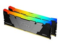 Kingston FURY Renegade RGB - DDR4 - kit - 16 Go: 2 x 8 Go - DIMM 288 broches - 4600 MHz / PC4-36800 - CL19 - 1.5 V - mémoire sans tampon - non ECC - noir KF446C19RB2AK2/16